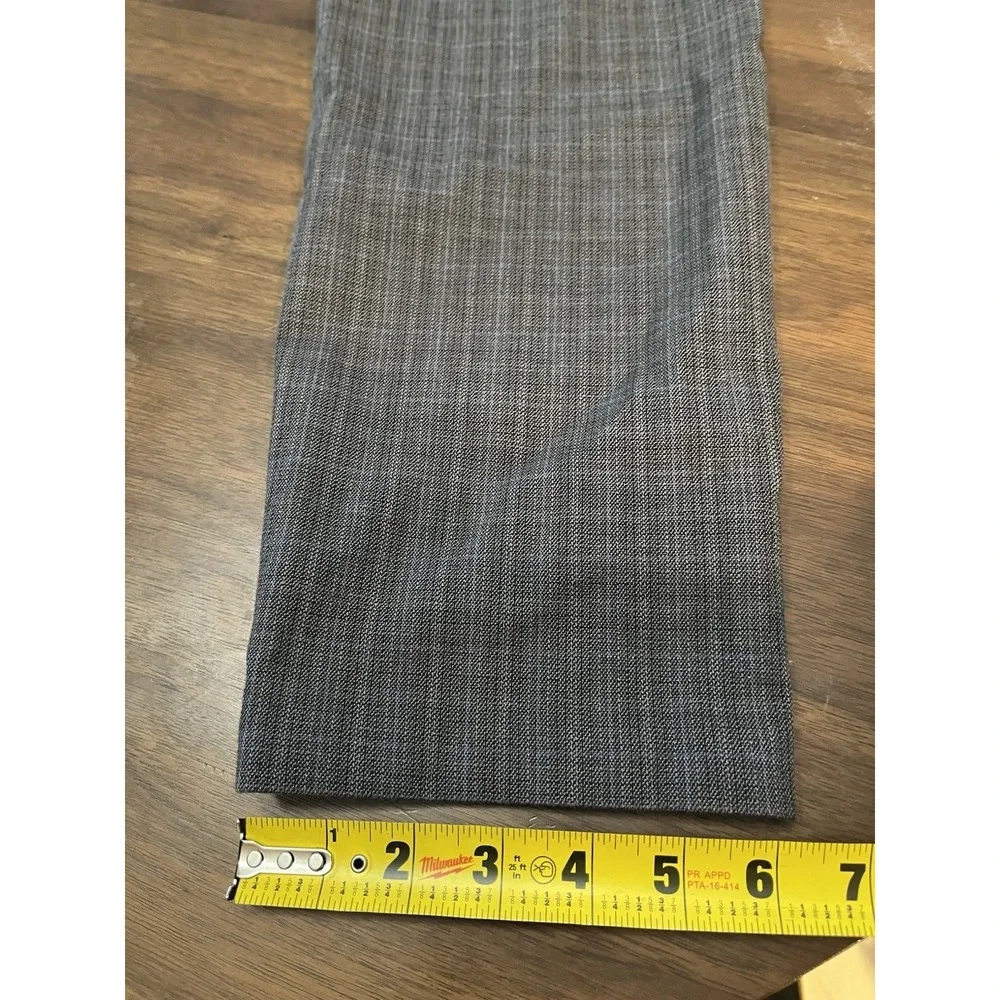 Banana Republic Men's 33x30 Dress Pants Gray Check Slim-Tapered Fit Size